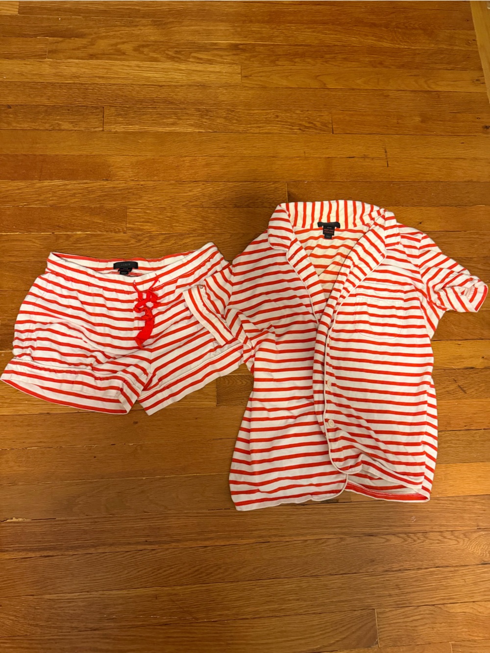 Red & White Striped Pajamas